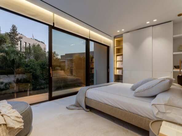 Contemporary Beachside Villa in Bendinat, Mallorca - Bedroom with view - SKM0003