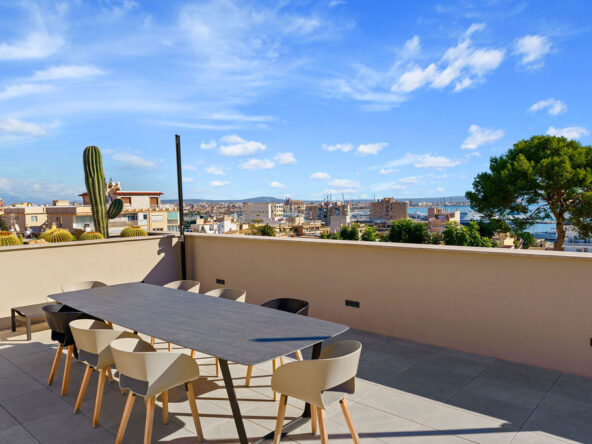 Elevated Sea View Villa in Palma de Mallorca - Solarium - SKM0002