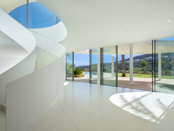 Futuristic Villa in Finca Cortesin Marbella by Vicens & Ramos - Entrance - SK0137